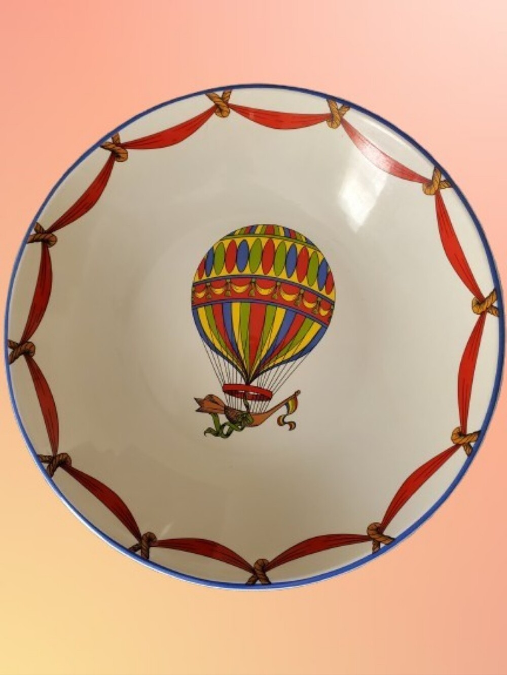 Tiffany Hot Air Balloon Motif Bowls